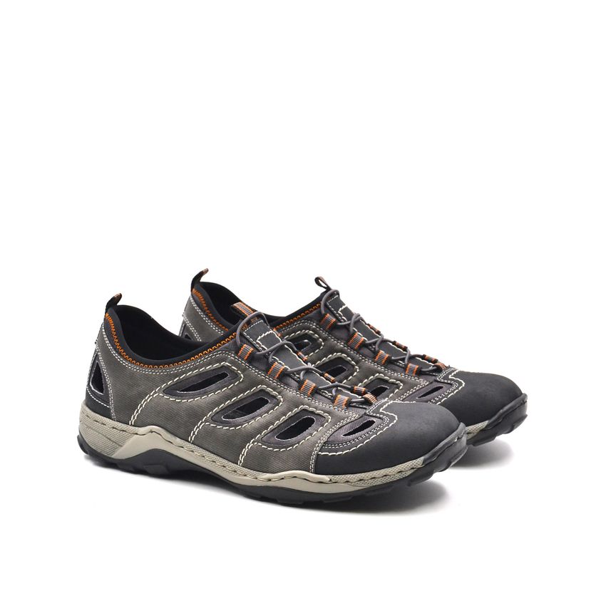 Zen Age Zen age sandalo da uomo in pelle, Uomo, colore Azzurro, taglia 41