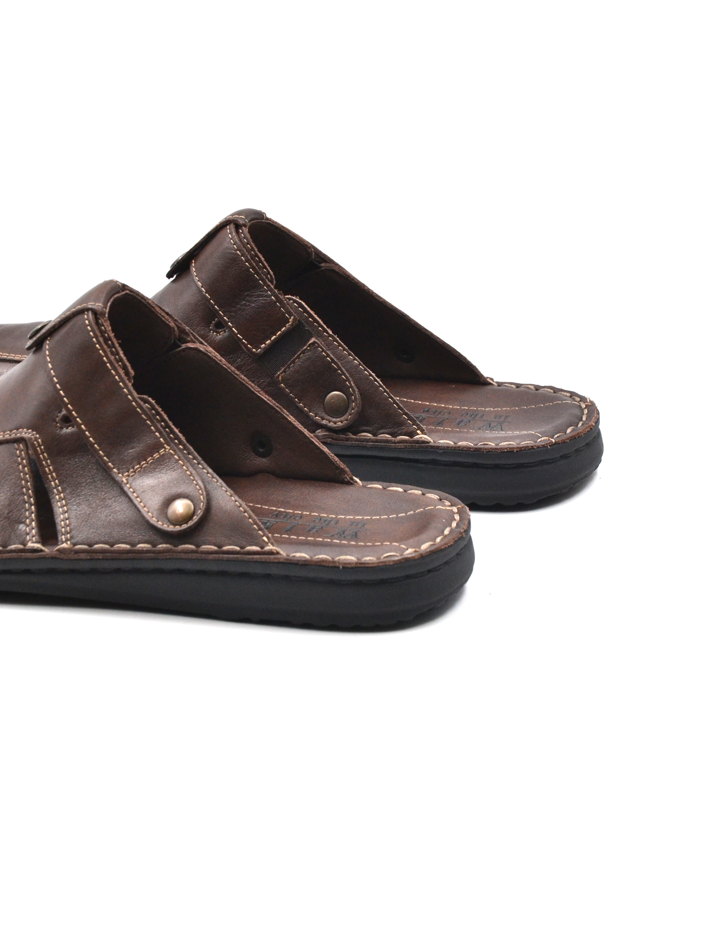 Walk In The City Sabot da uomo in pelle, Sandali, colore Nero, taglia 39
