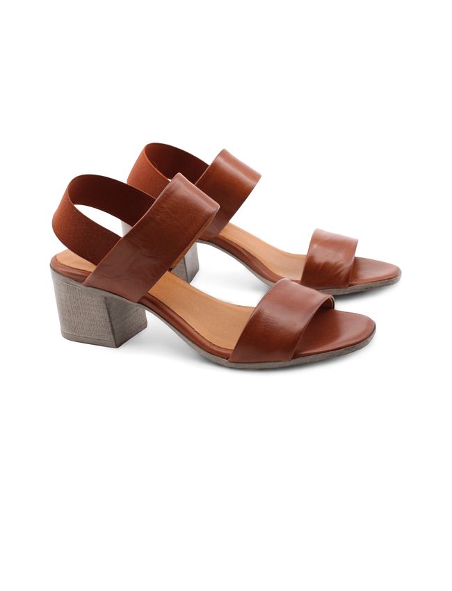 Sandalo da donna in pelle