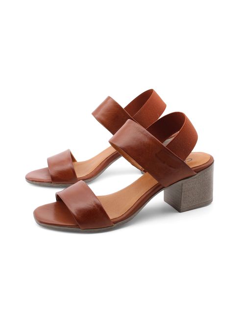 Sandalo da donna in pelle