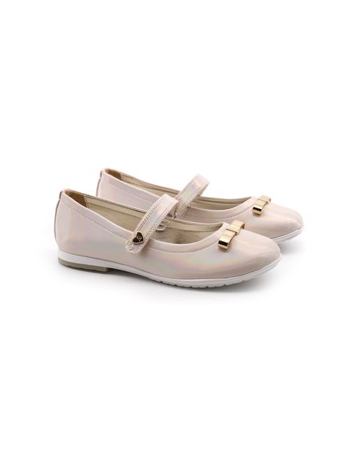 Ballerina da bimba con fiocco metallico