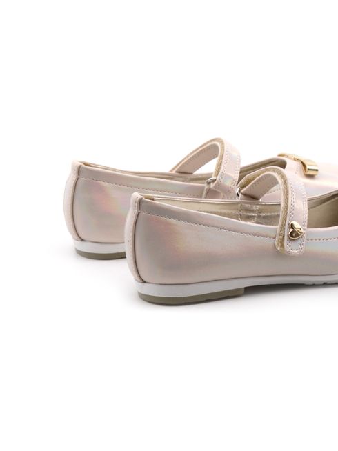 Ballerina da bimba con fiocco metallico