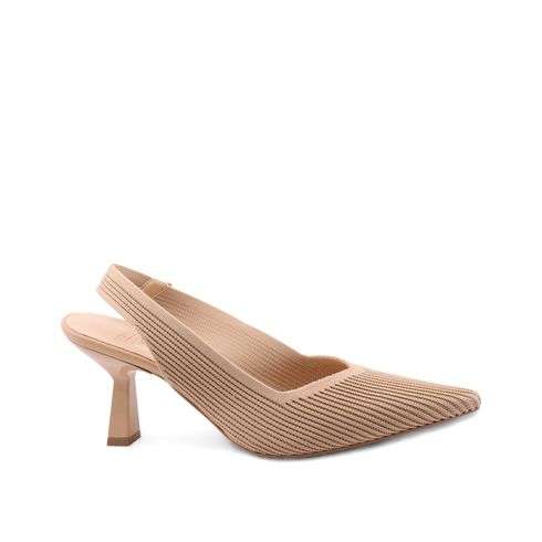 Decolleté slingback in tessuto donna