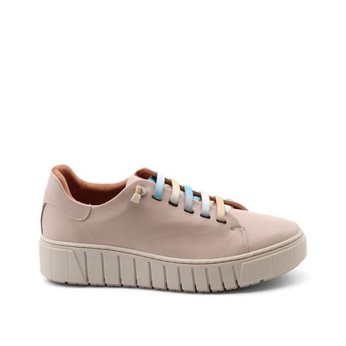 Sneaker slip on in morbida pelle donna