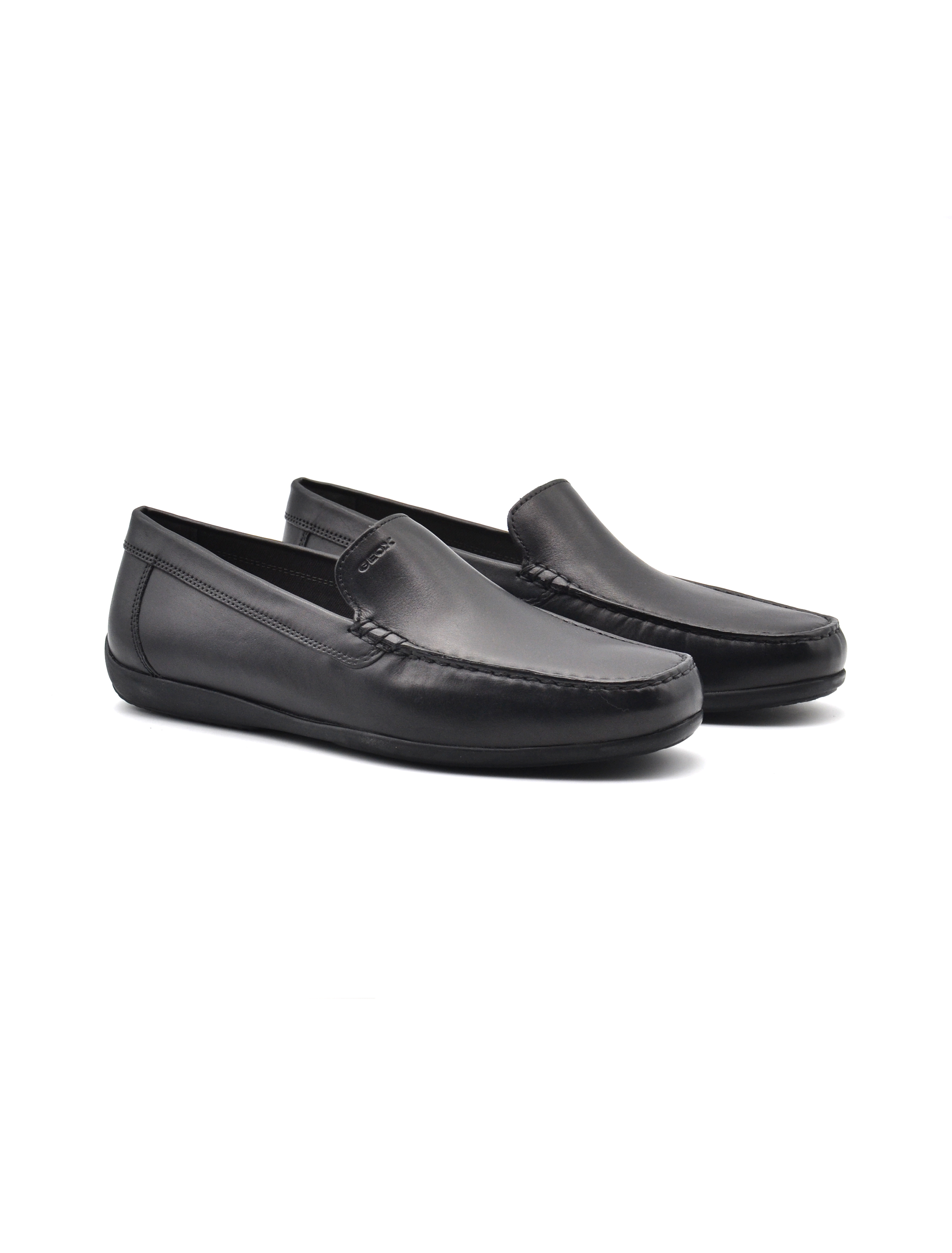 Mocassin Geox Homme U Ascanio A - Cuir Confortable Avec Semelle Caoutchouc