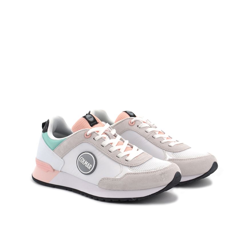 Colmar Travis mellow sneaker in pelle e tessuto, Sneakers, White - ConTé