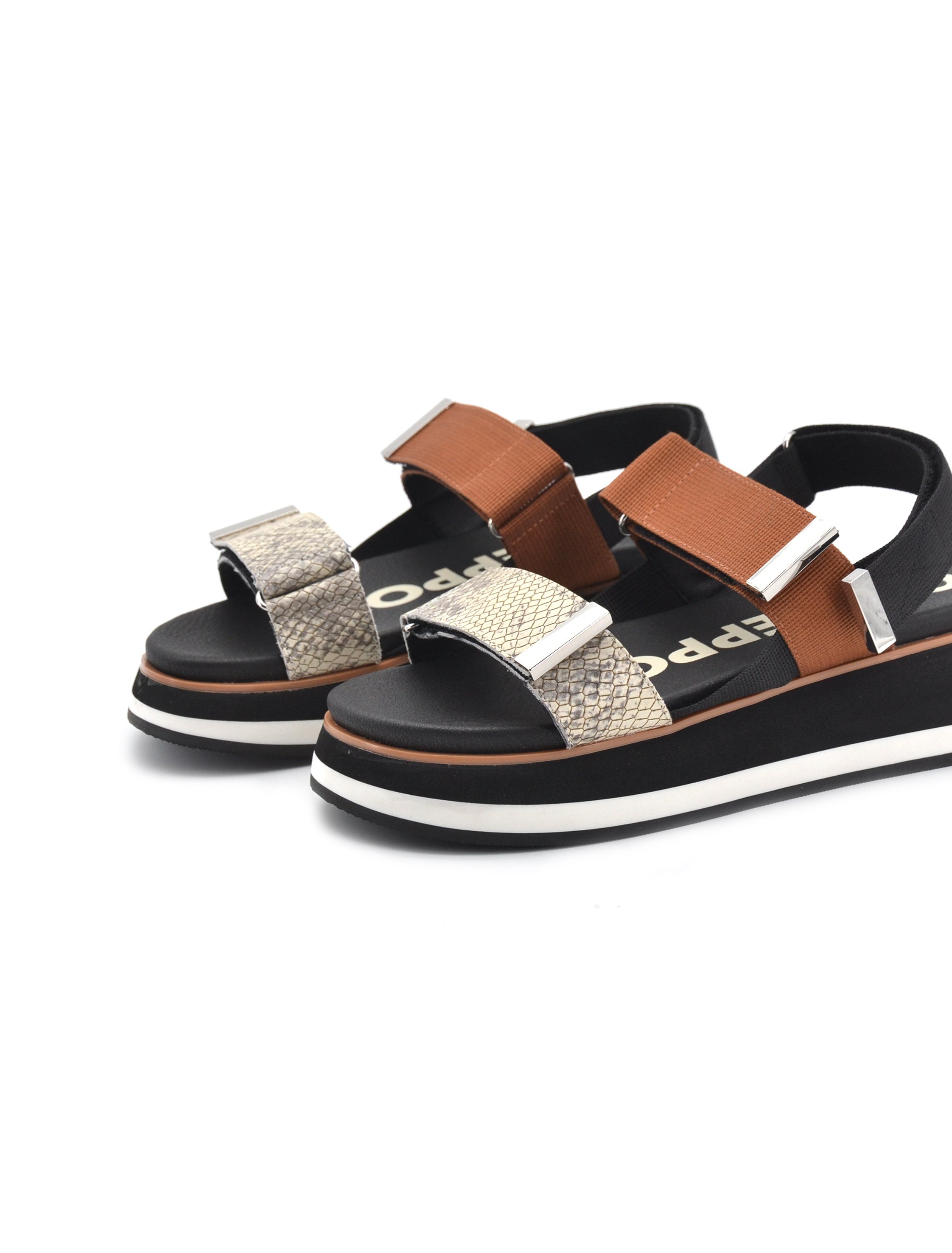 GIOSEPPO Belmont Sandalo Sportivo Donna - Tomaia In Pelle, Cuneo 5,5 Cm In Rafia, Chiusura A Strappo - Foto 6