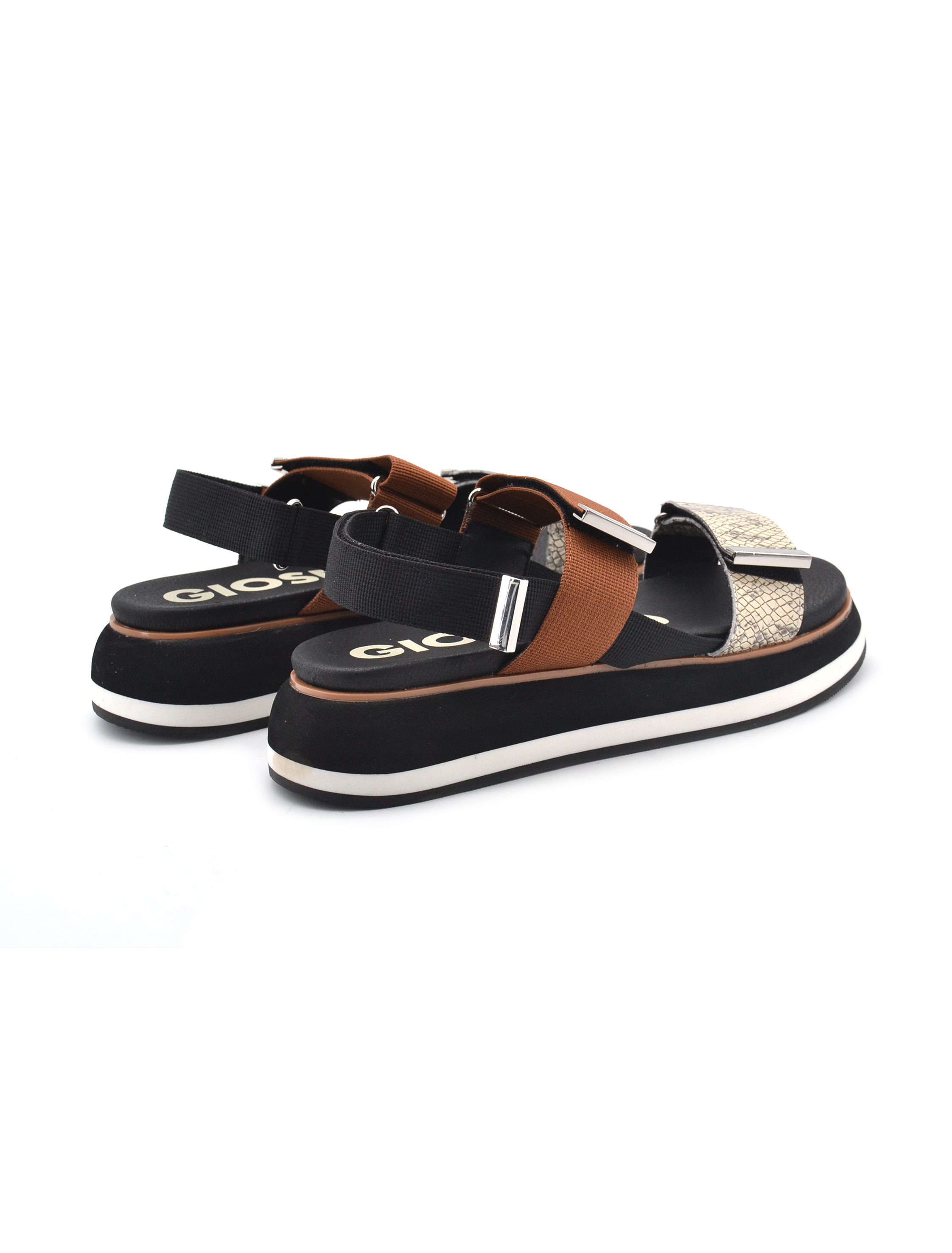 GIOSEPPO Belmont Sandalo Sportivo Donna - Tomaia In Pelle, Cuneo 5,5 Cm In Rafia, Chiusura A Strappo - Foto 7