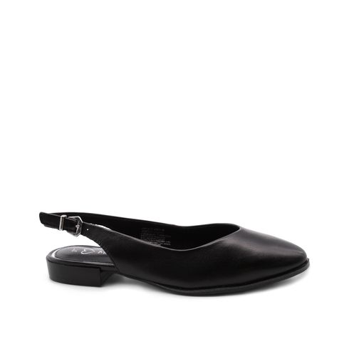Ballerina slingback in vera pelle donna