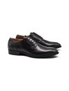 scarpa stringata in vera pelle da uomo - Nero
