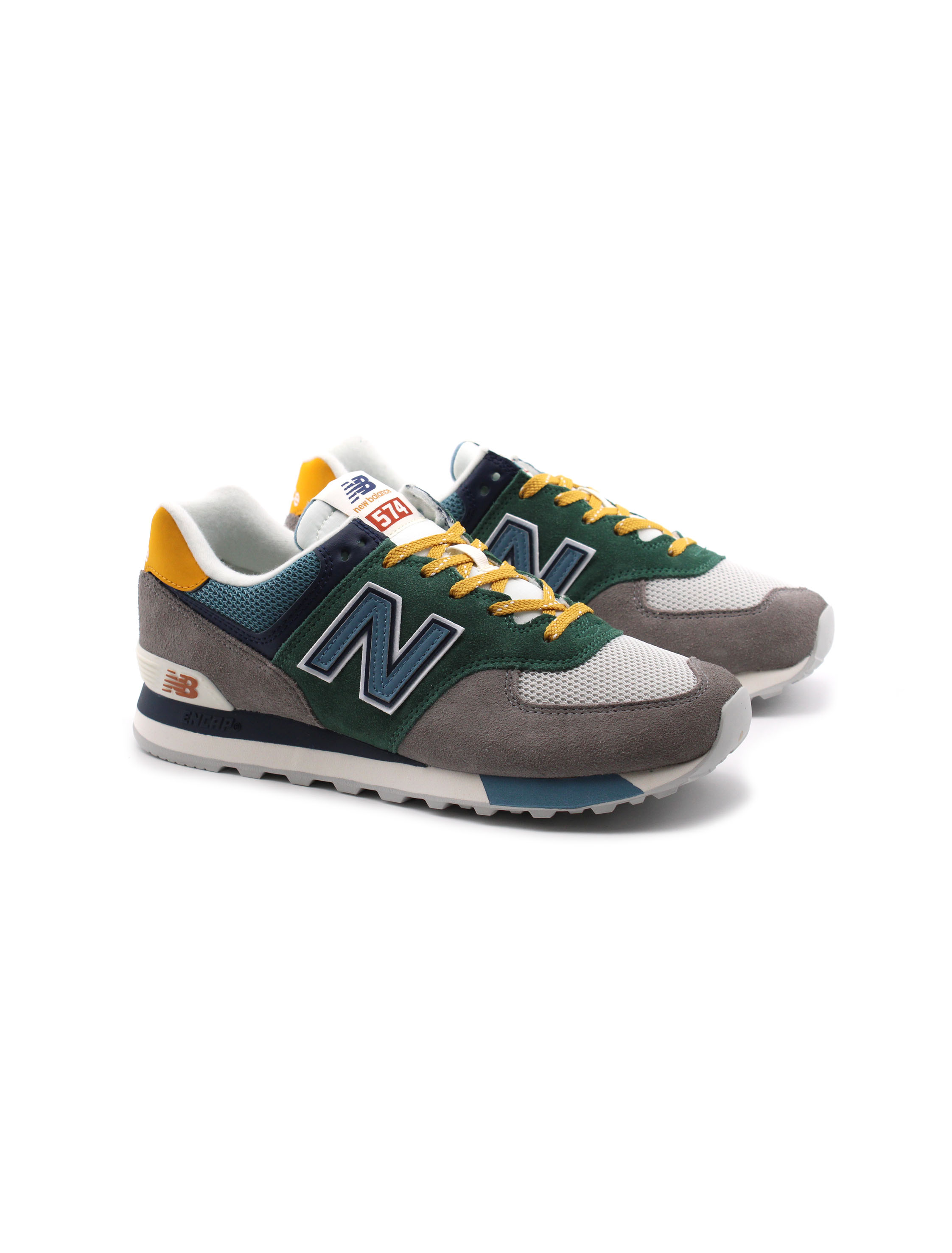 New Balance Classic 574 sneaker da uomo, Sneakers Brand, colore Le2  Grey/Green, taglia 7 1/2 new balance uomo
