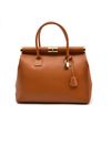 borsa in vera pelle donna - Cuoio