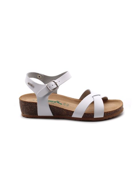 Sandalo in vera pelle da donna