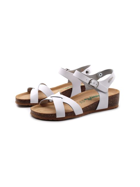 Sandalo in vera pelle da donna
