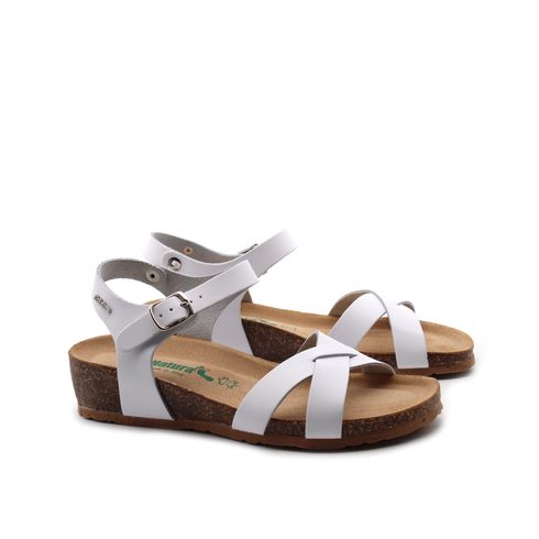 Sandalo in vera pelle da donna