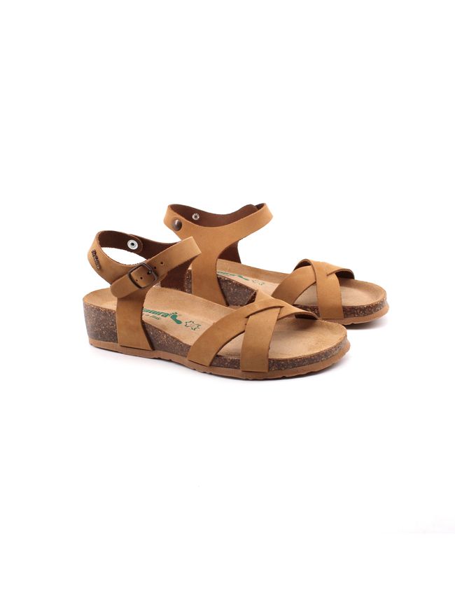 Sandalo in vera pelle da donna