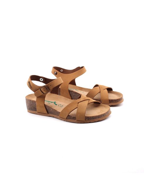 Sandalo in vera pelle da donna