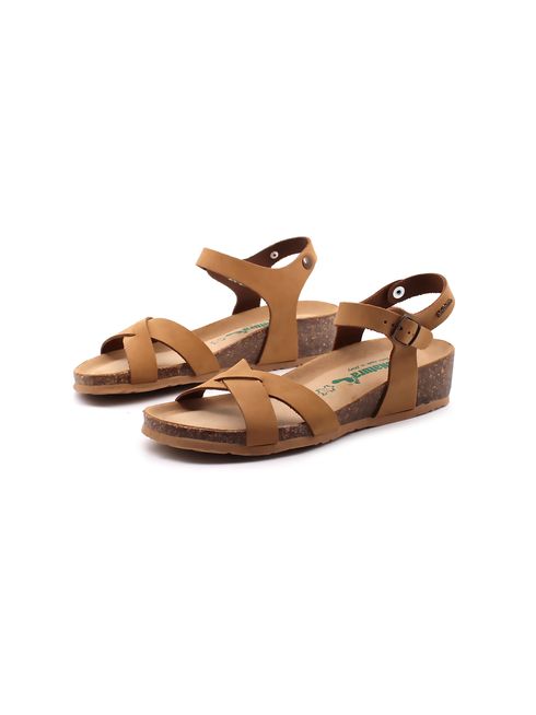 Sandalo in vera pelle da donna