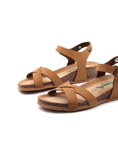 Sandalo in vera pelle da donna