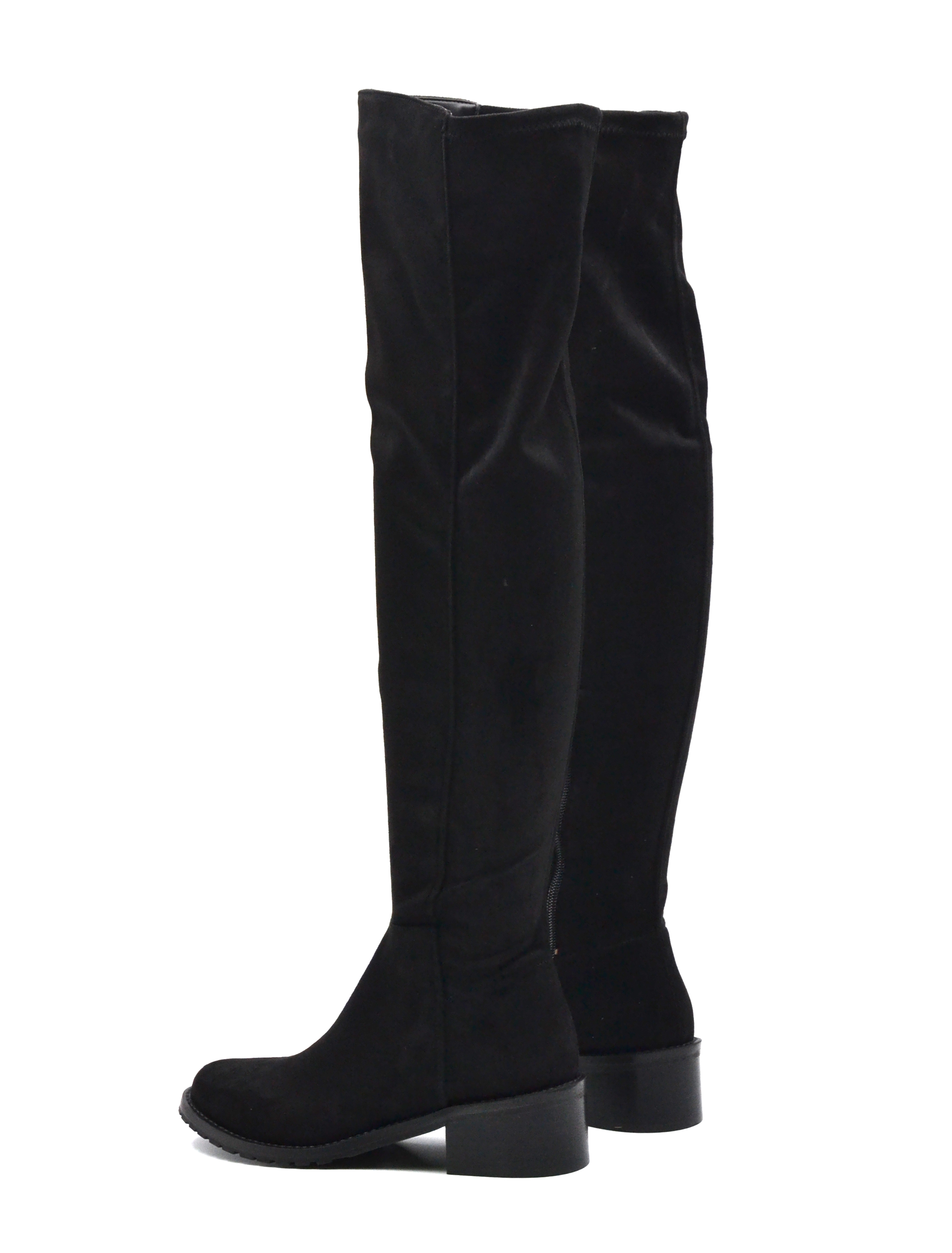 Conté stivale cuissardes da donna, Stivali, colore Nero ConTé Conté stivaletto donna zeppa interna, Stivaletti, colore