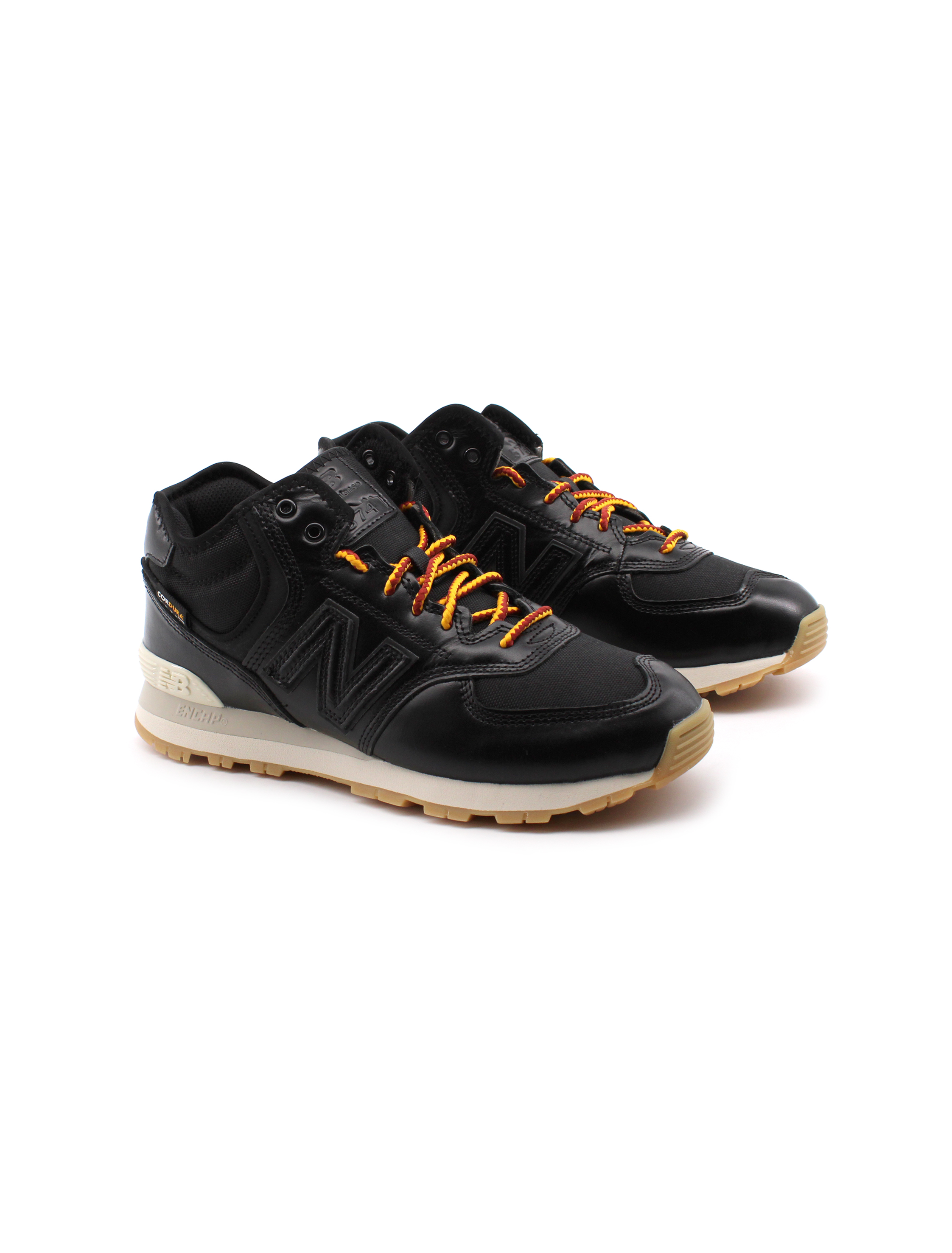 574 Sneakers Uomo New Balance 574 Pelle Nera Sneakers Casual Da