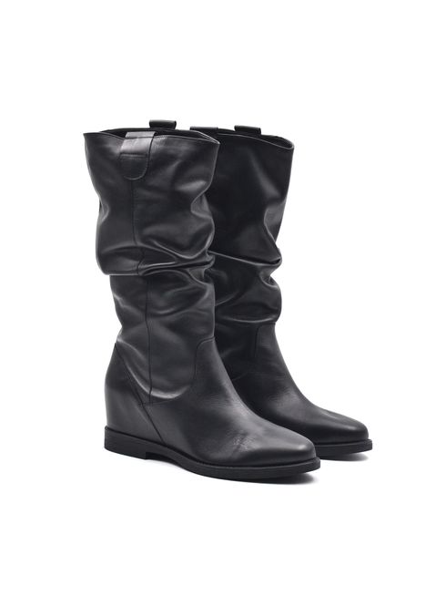 stivale donna pelle zeppa interna stivale donna pelle zeppa interna