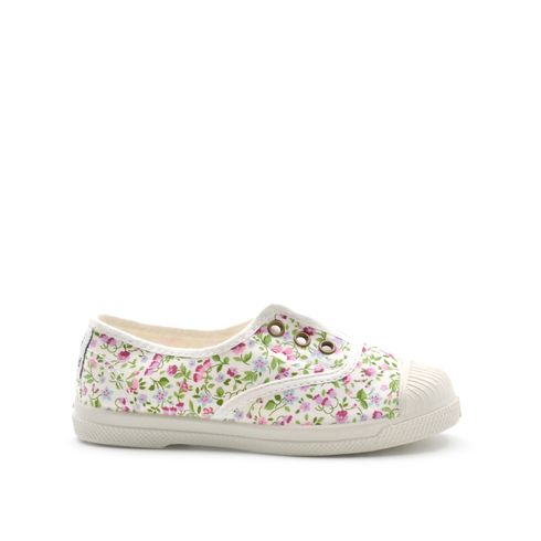 Girl’s Natural World Slip-Ons in cotton